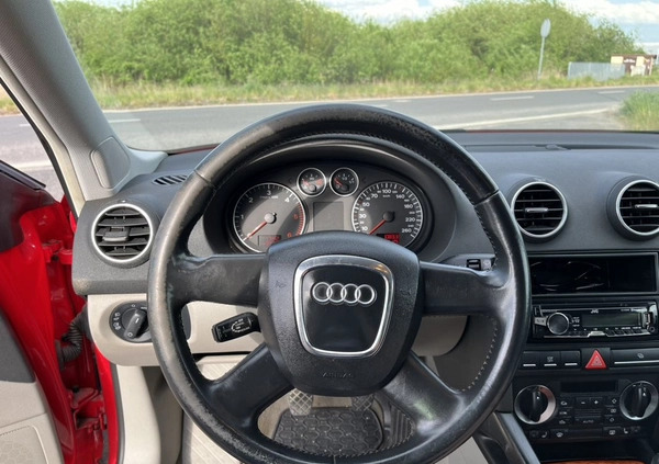 Audi A3 cena 20000 przebieg: 246125, rok produkcji 2007 z Dębno małe 277